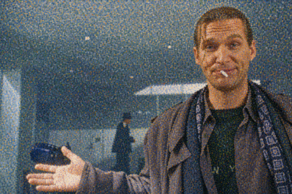 Ilustración en carboncillo para «Jeff Bridges y esos hombres que siempre parecen llegar un poco tarde»